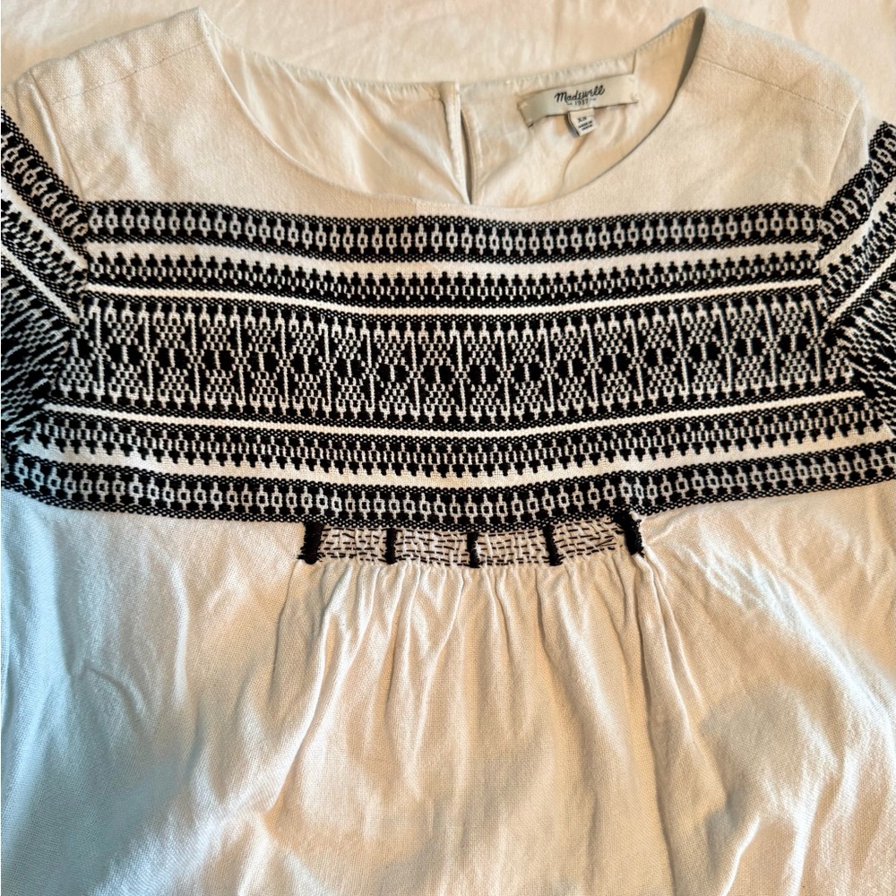 Madewell Cabana Jacquard embroidered Dress XS - Picture 10 of 10